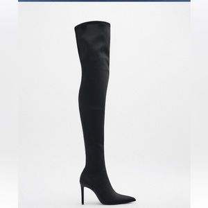 Zara Fabric Pointy Boots